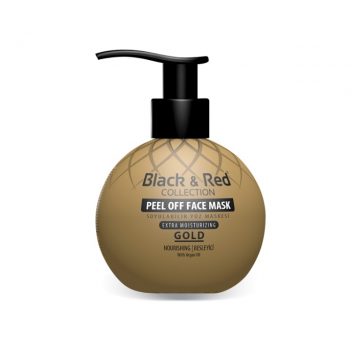 Black red collection peel off face mask gold